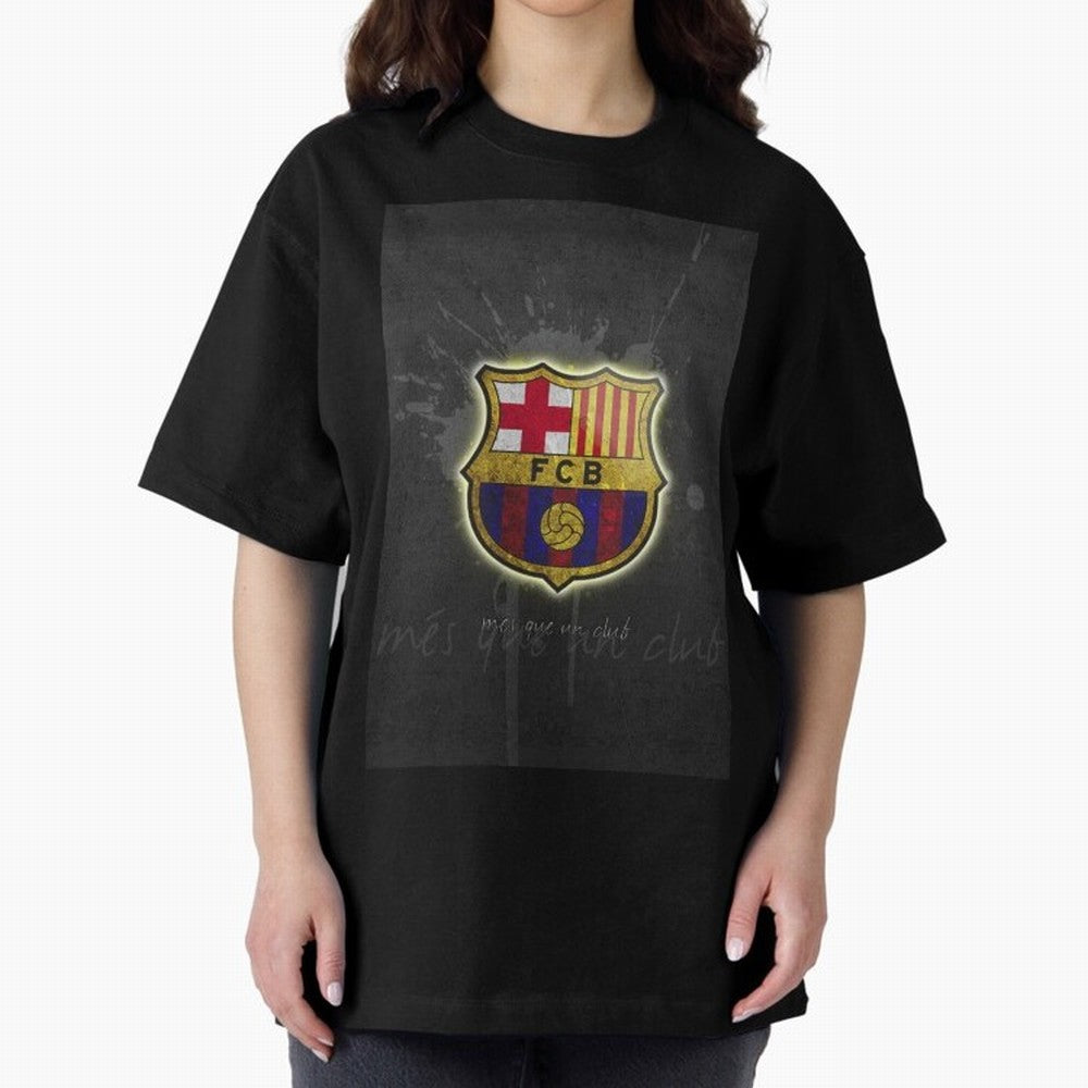 barcelona Oversized T-Shirt Show Your Tournament Heart for FIFA World Cup 2026 USA Canada Mexico Highlighting Messi, CR7 and Mbappe, Brazil Energy, Stadium Chants, National Pride, Trophy Dreams and Unforgettable Football Memories; Made for Die Hard