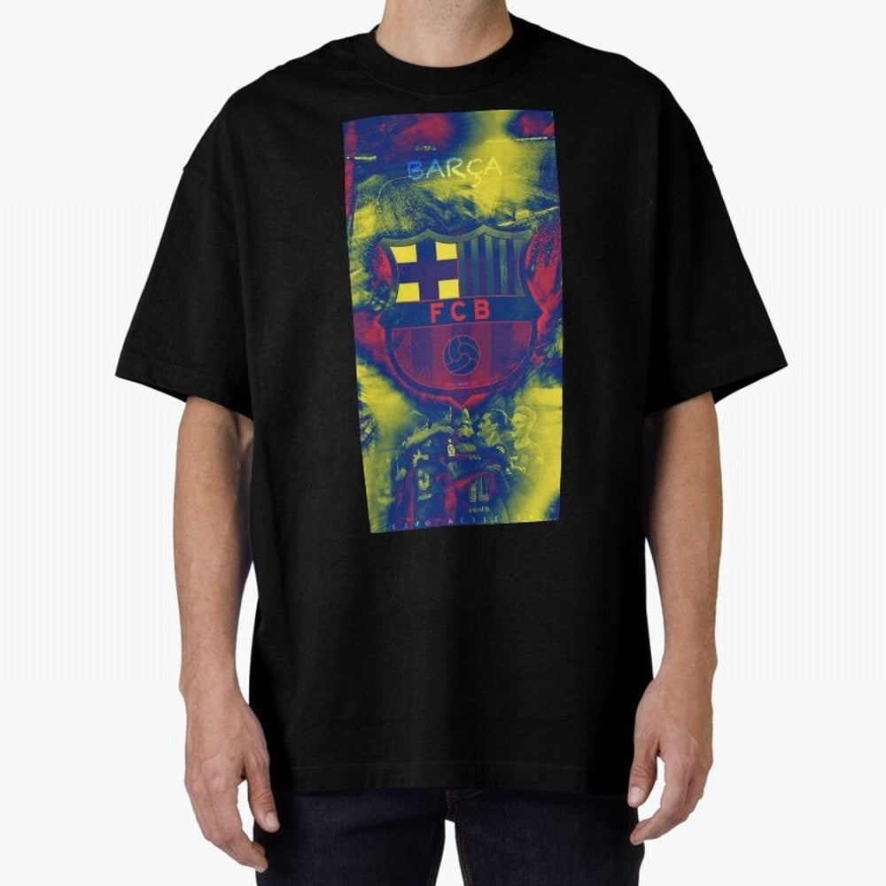 barcelona Oversized T-Shirt Relive Legendary Nights from Match Day Hype around FIFA World Cup 2026 Group Stage, CR7 and Messi, Spain and Netherlands, Tournament Hype, Historic Matchups, Family Viewing Parties and Global Sports Pride; Built for