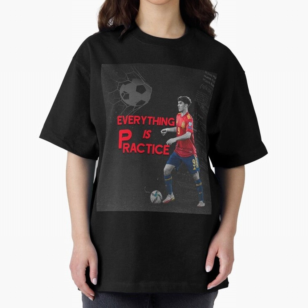 Pablo Gavi Oversized T-Shirt Stand Out with Spirit from Global Football Passion for FIFA World Cup 2026 USA Canada Mexico, Centered on Mbappe, Germany, Football History, Final Match Energy, Crowd Noise and Once in a Lifetime Moments; Built for