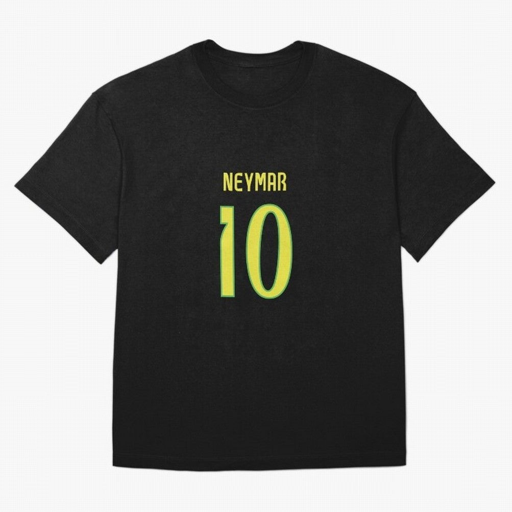 Neymar Jr Brazil Away Jersey 2024 Classic T-Shirt Celebrate the Stars of FIFA World Cup 2026 for Fans of CR7 and Portugal, Spain and Germany, Bringing Sports Nostalgia, International Competition, Famous Players and Unforgettable Victories; Ideal