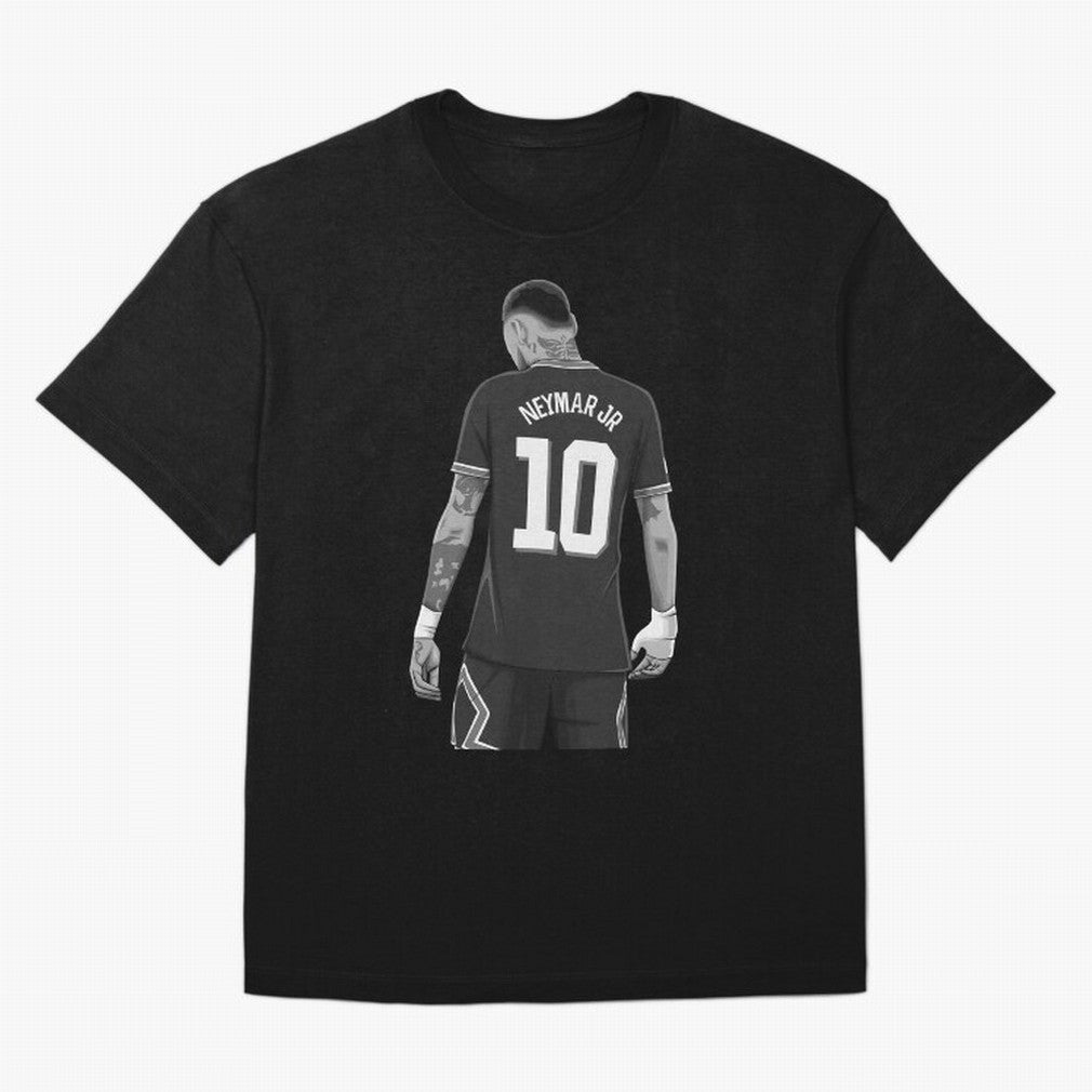 Neymar Jr Black and White Version Oversized T-Shirt Celebrate Fan Favorites in FIFA World Cup 2026 USA Canada Mexico Spirit, Featuring Spain and Netherlands, CR7, Goal Celebration Energy, Supporter Heritage, Football Icons and Worldwide Tournament