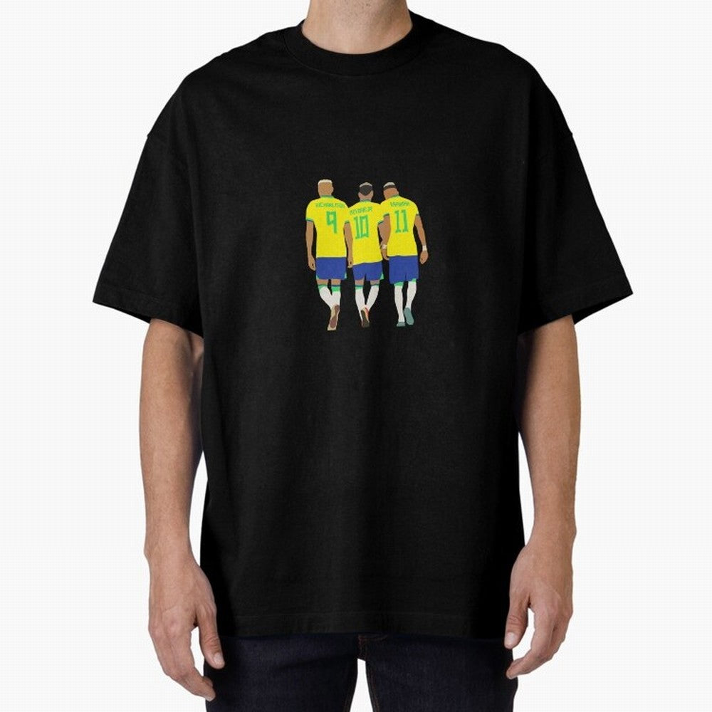 brazil soccer players Oversized T-Shirt Show Your Love for FIFA World Cup 2026 Built around Cristiano Ronaldo, Haaland and CR7, England, France and Netherlands Energy, Match Day Excitement, Supporter Culture, Golden Goals and Global Football