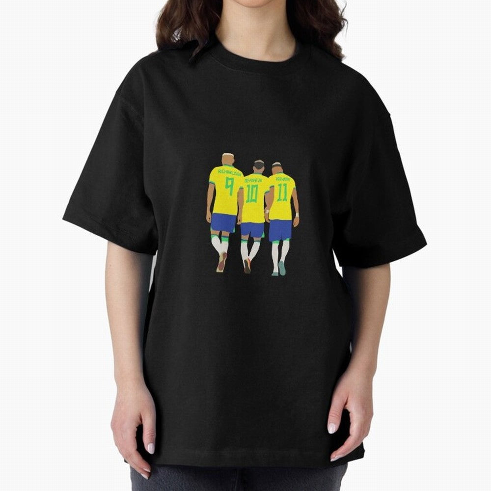brazil soccer players Oversized T-Shirt Show Your Love for FIFA World Cup 2026 Built around Cristiano Ronaldo, Haaland and CR7, England, France and Netherlands Energy, Match Day Excitement, Supporter Culture, Golden Goals and Global Football
