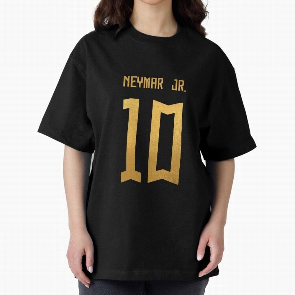 Copy of Neymar Jr Brazil Jersey 2023 Oversized T-Shirt Discover Match Day Hype around FIFA World Cup 2026 USA Canada Mexico, CR7 and Messi, Argentina and Brazil, Retro Football Energy, Iconic Rivalries, Trophy Chase Drama and Stadium Atmosphere;
