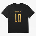 Copy of Neymar Jr Brazil Jersey 2023 Oversized T-Shirt Discover Match Day Hype around FIFA World Cup 2026 USA Canada Mexico, CR7 and Messi, Argentina and Brazil, Retro Football Energy, Iconic Rivalries, Trophy Chase Drama and Stadium Atmosphere;