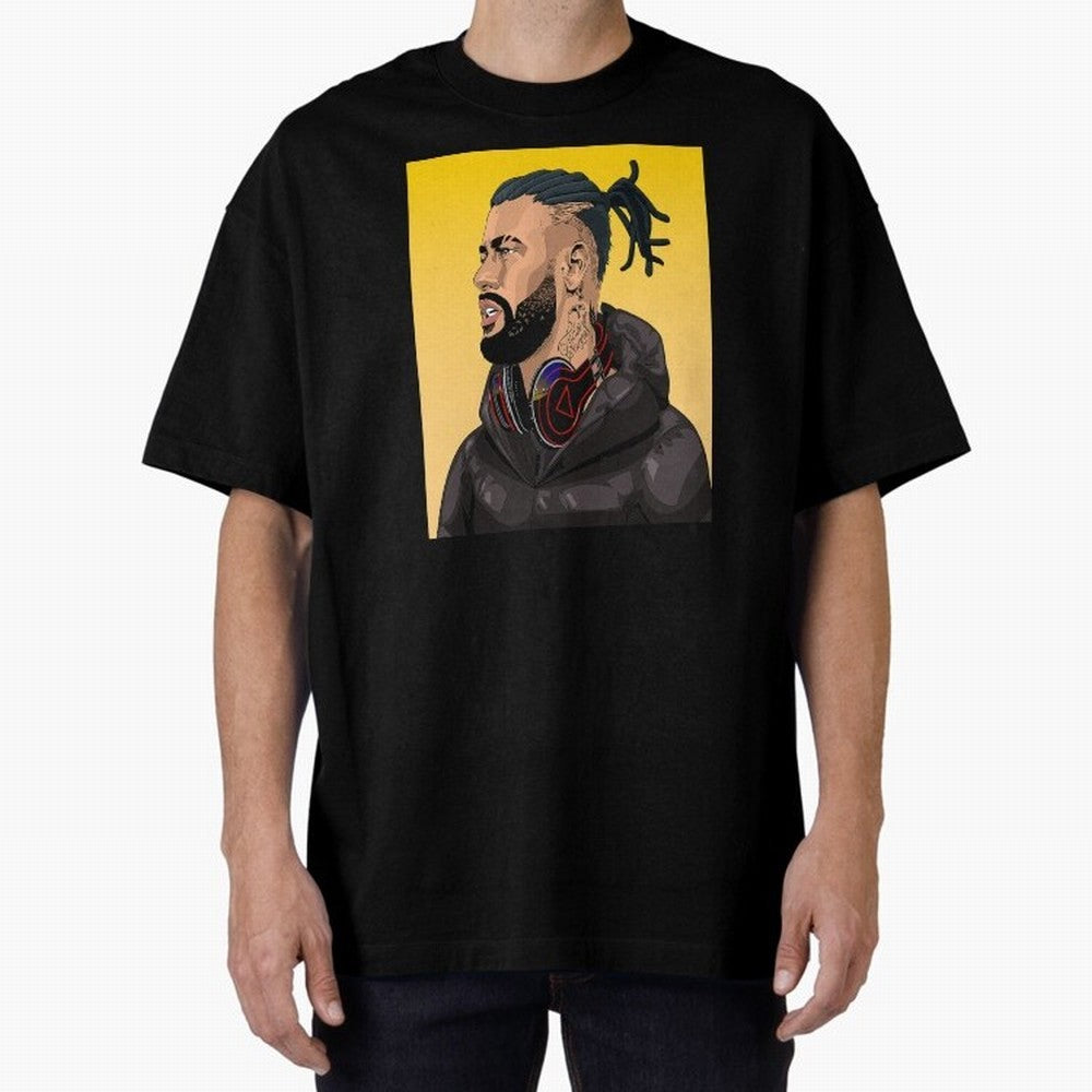 BMM x Neymar Jr. Episode 01- HUMAN #425 Classic Wear Oversized T-Shirt Bring a Vintage Feel to FIFA World Cup 2026 for Fans of Cristiano Ronaldo, Haaland and CR7 and Argentina, Bringing Classic Soccer Heritage, Championship Pressure, Fan Loyalty