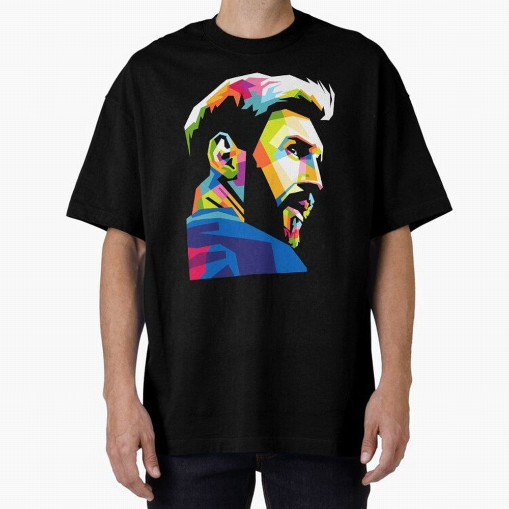 Wpap Leo Messi Graphic Oversized T-Shirt Show Support during the FIFA World Cup 2026 Group Stage Journey through Messi and Cristiano Ronaldo Highlights, Brazil Pride, Match Day Excitement, Supporter Culture, Golden Goals and Global Football