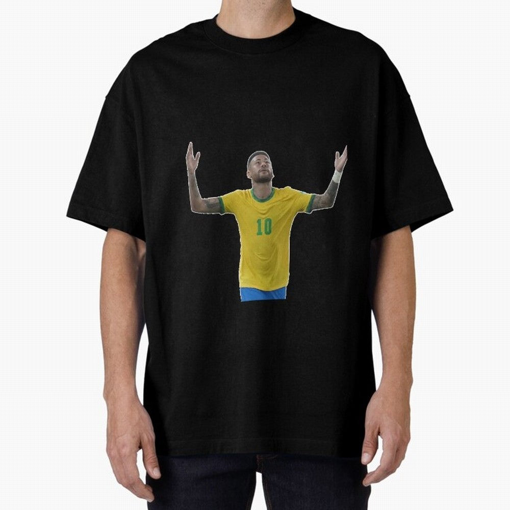 Neymar Jr. - Football Superstar Oversized T-Shirt Honor Football Greatness during FIFA World Cup 2026 USA Canada Mexico Built around Mbappe, France Energy, Stadium Memories, Football Loyalty, International Chants and Championship Tradition; Ideal