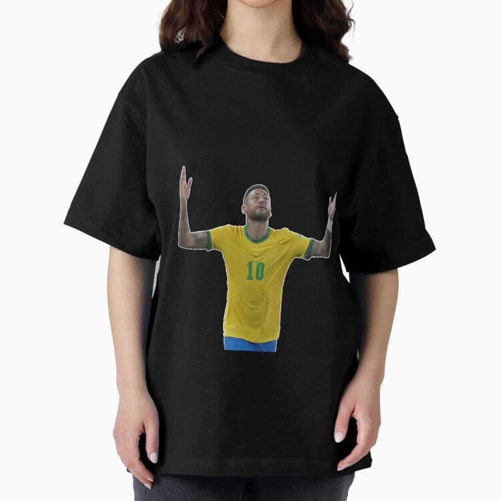Neymar Jr. - Football Superstar Oversized T-Shirt Honor Football Greatness during FIFA World Cup 2026 USA Canada Mexico Built around Mbappe, France Energy, Stadium Memories, Football Loyalty, International Chants and Championship Tradition; Ideal