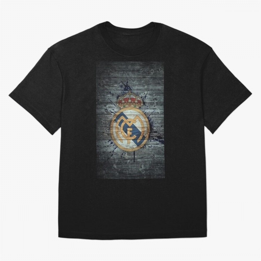 King Madrid Graphic T-Shirt Bring a Vintage Feel to Global Football Passion for FIFA World Cup 2026, Celebrating Haaland and Mbappe, Brazil, Vintage Soccer Flavor, Modern Football Stars, National Flags and Final Night Emotion; Great for Watch