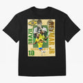 Neymar Jr Brazil World Cup Poster, Soccer Football Wall Art Print Decor Premium T-Shirt Celebrate Football Heritage in FIFA World Cup 2026 for Fans of Mbappe and Germany, Bringing Stadium Memories, Football Loyalty, International Chants and