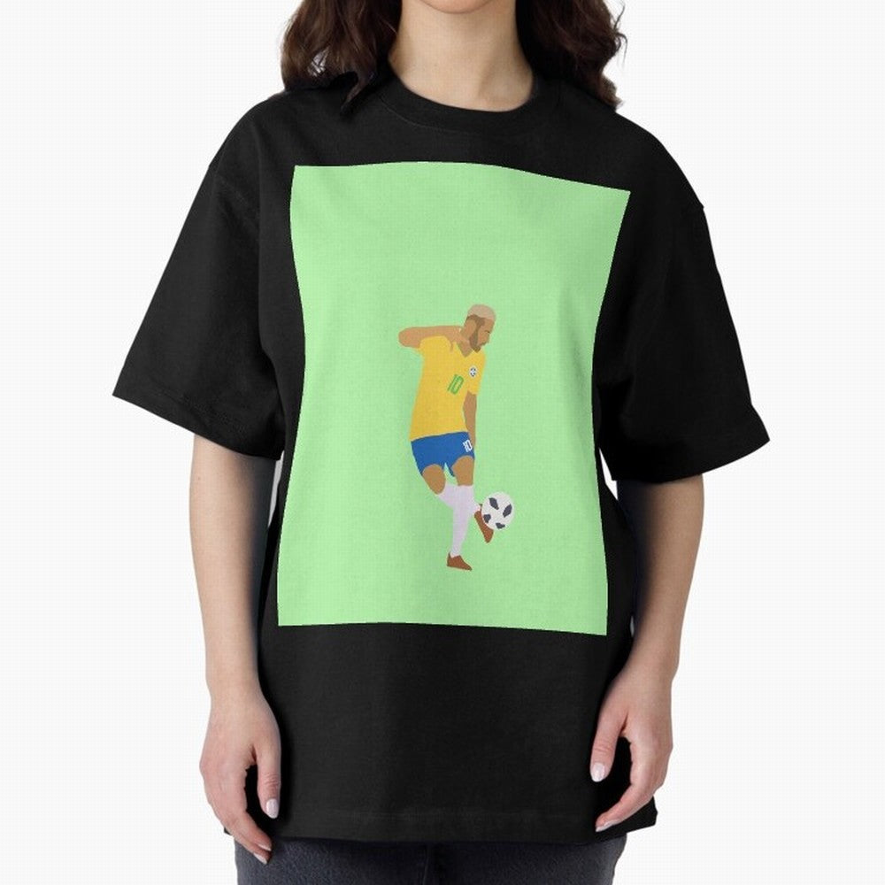 Neymar Brazil Football Control Skills Graphic T-Shirt Make Memories around Match Day Hype around FIFA World Cup 2026 Group Stage, Messi, CR7 and Mbappe, England, France and Netherlands, Soccer Culture, Superstar Moments, National Team Dreams and