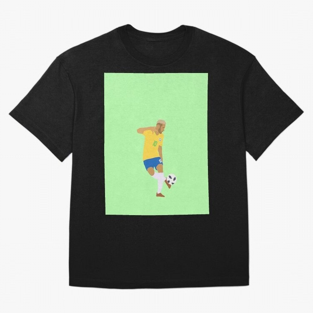 Neymar Brazil Football Control Skills Graphic T-Shirt Make Memories around Match Day Hype around FIFA World Cup 2026 Group Stage, Messi, CR7 and Mbappe, England, France and Netherlands, Soccer Culture, Superstar Moments, National Team Dreams and