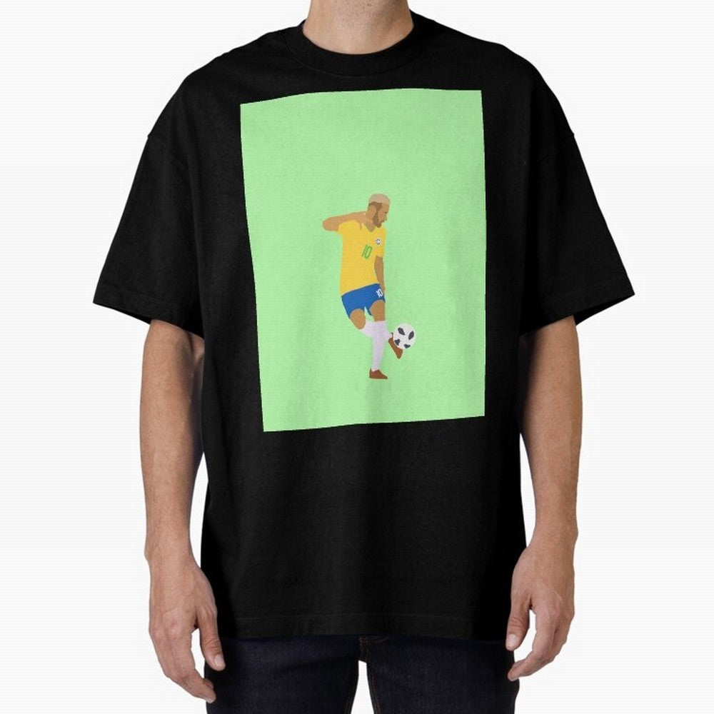 Neymar Brazil Football Control Skills Graphic T-Shirt Make Memories around Match Day Hype around FIFA World Cup 2026 Group Stage, Messi, CR7 and Mbappe, England, France and Netherlands, Soccer Culture, Superstar Moments, National Team Dreams and