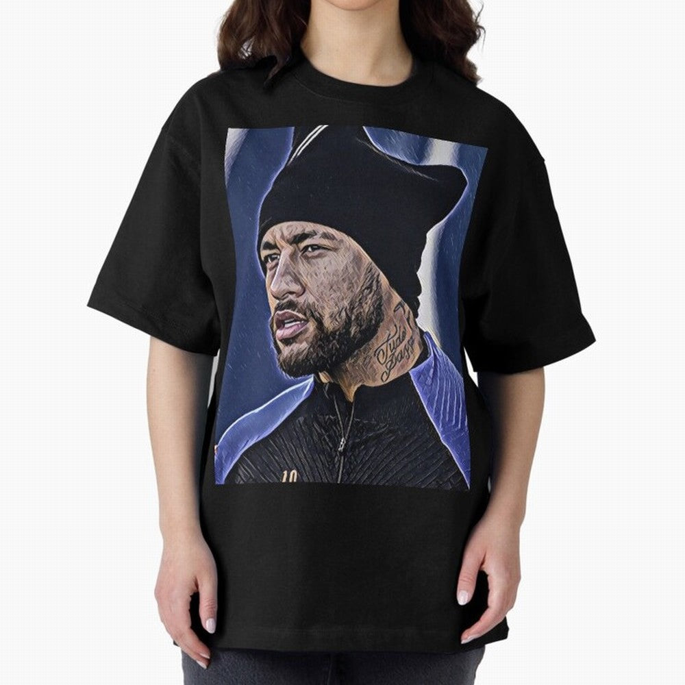 Neymar All Time Greatest Footballer Oversized T-Shirt Turn Every Weekend Toward FIFA World Cup 2026 USA Canada Mexico Connected to Haaland and Mbappe, Brazil, Portugal and Argentina Energy, Sports Nostalgia, International Competition, Famous