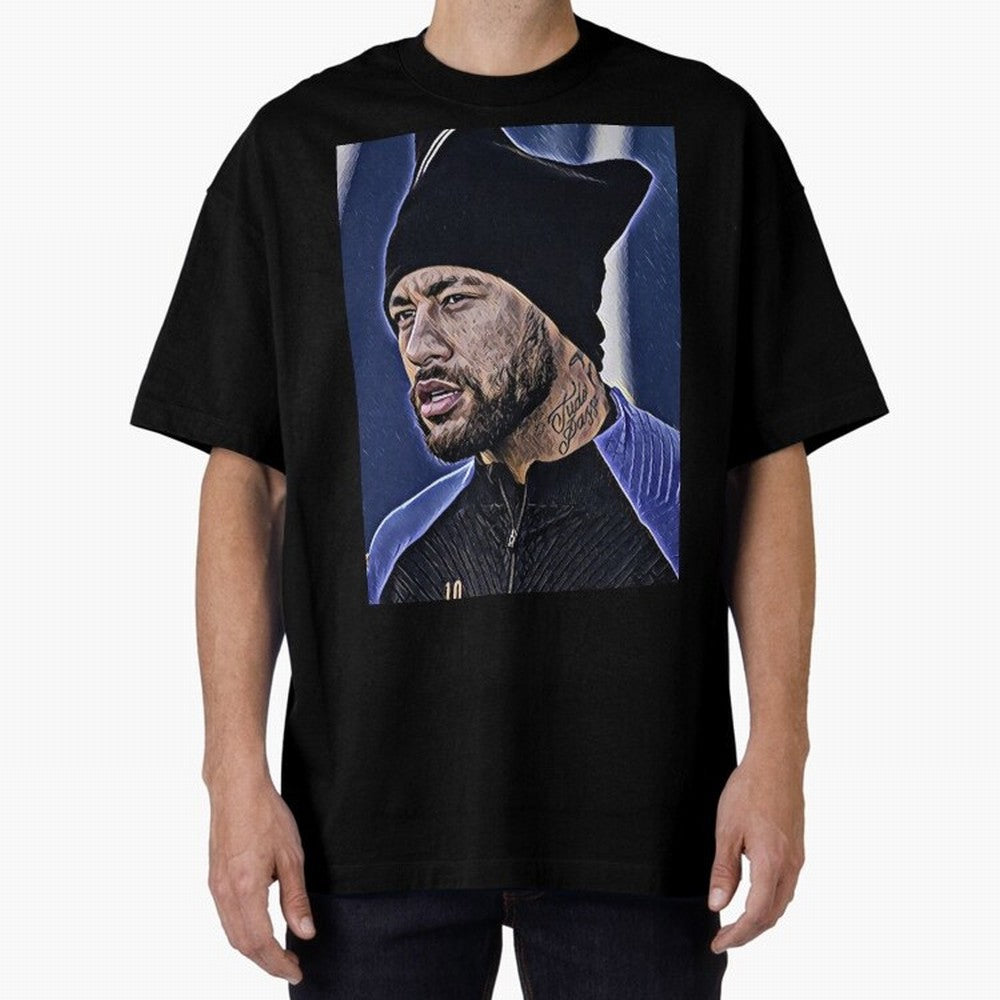 Neymar All Time Greatest Footballer Oversized T-Shirt Turn Every Weekend Toward FIFA World Cup 2026 USA Canada Mexico Connected to Haaland and Mbappe, Brazil, Portugal and Argentina Energy, Sports Nostalgia, International Competition, Famous