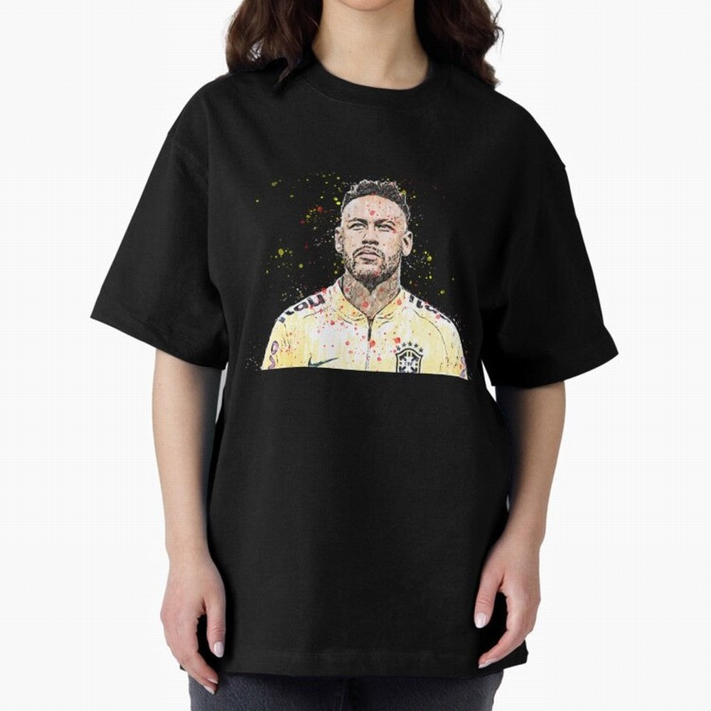Neymar Neymar Oversized T-Shirt Represent Fans Who Live for Match Day Hype around FIFA World Cup 2026 Group Stage, Messi and Cristiano Ronaldo, Argentina, France and Brazil, Football Passion, Legendary Performances, Festival Vibes and Supporter