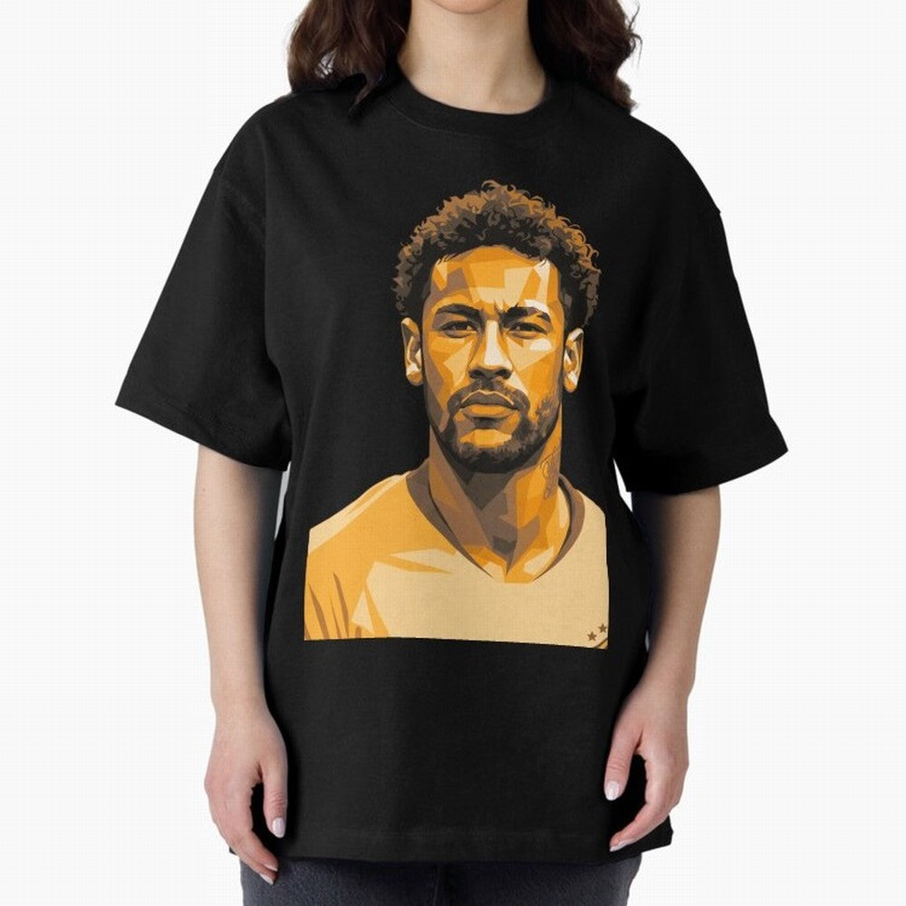Neymar Oversized T-Shirt Support Iconic Players in FIFA World Cup 2026 USA Canada Mexico Connected to Neymar, Brazil, Portugal and Argentina Energy, Soccer Culture, Superstar Moments, National Team Dreams and Competitive Fire; Ideal for Fans Who