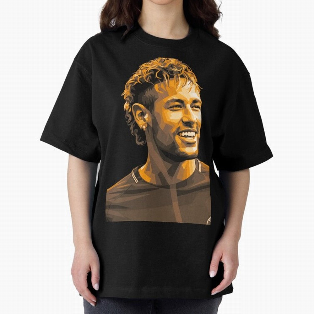 Neymar Oversized T-Shirt Follow the Road to Match Day Hype around FIFA World Cup 2026 USA Canada Mexico, Neymar, France and Portugal, Supporter Pride, Iconic Celebrations, Legendary Names and Global Match Day Energy; Ideal for Passionate Fans Who