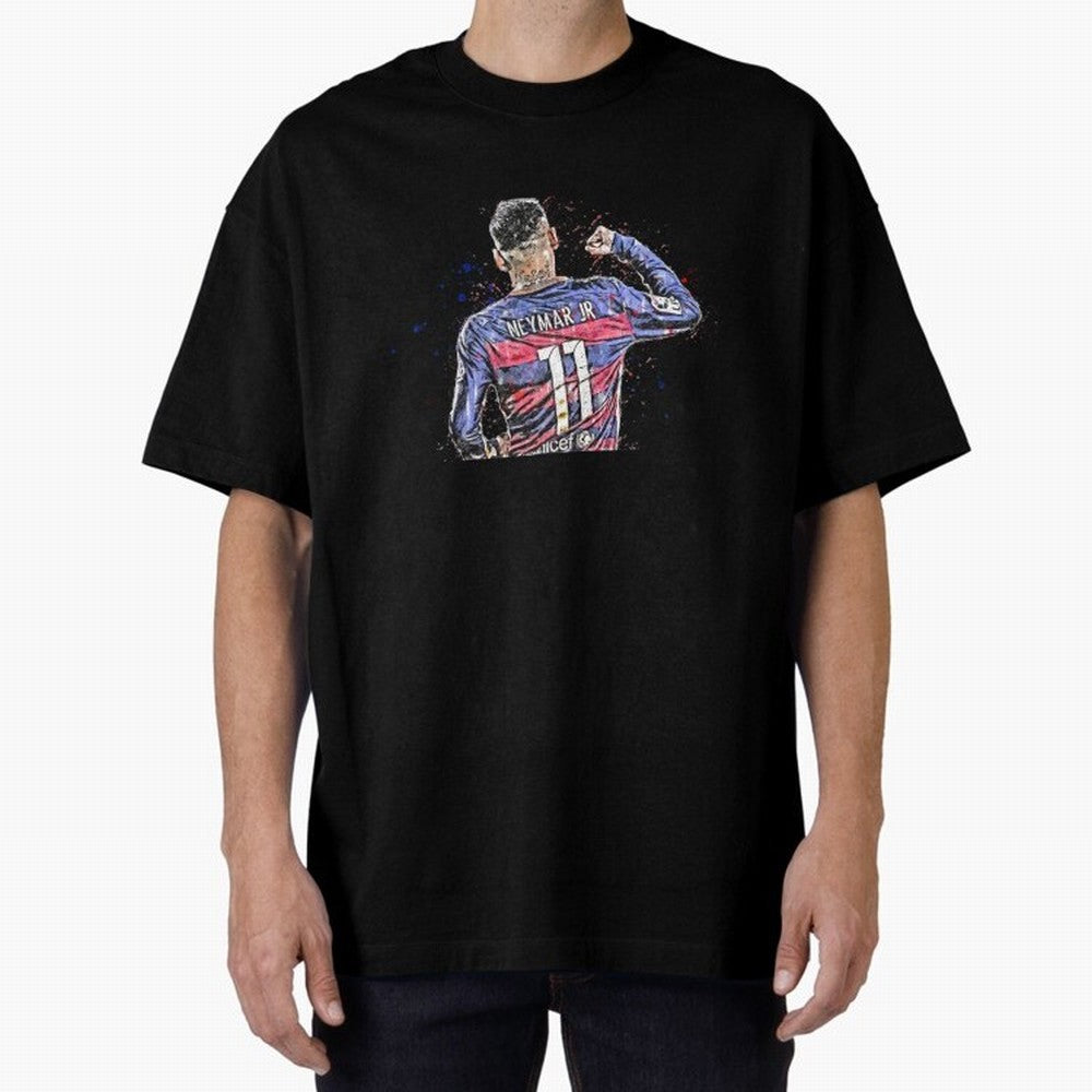 Neymar Neymar Oversized T-Shirt Remember Iconic Moments from the FIFA World Cup 2026 Journey through Cristiano Ronaldo Highlights, England and Germany Pride, Supporter Pride, Iconic Celebrations, Legendary Names and Global Match Day Energy; Perfect