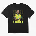 Neymar Brazil Design Oversized T-Shirt Celebrate the Road through FIFA World Cup 2026 USA Canada Mexico for Fans of Haaland and Brazil, Portugal and Argentina, Bringing Global Supporter Spirit, Legendary Goals, National Colors and Tournament