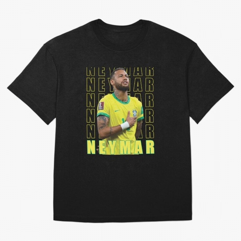Neymar Brazil Design Oversized T-Shirt Celebrate the Road through FIFA World Cup 2026 USA Canada Mexico for Fans of Haaland and Brazil, Portugal and Argentina, Bringing Global Supporter Spirit, Legendary Goals, National Colors and Tournament
