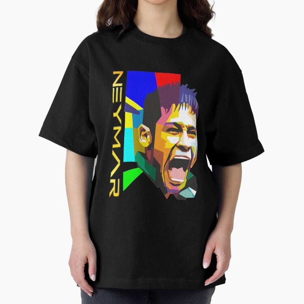 Neymar Painting Tshirt Essential T-Shirt Stand Proud for FIFA World Cup 2026 Group Stage Centered on Messi and Cristiano Ronaldo, England, France and Netherlands Energy, Retro Football Energy, Iconic Rivalries, Trophy Chase Drama and Stadium