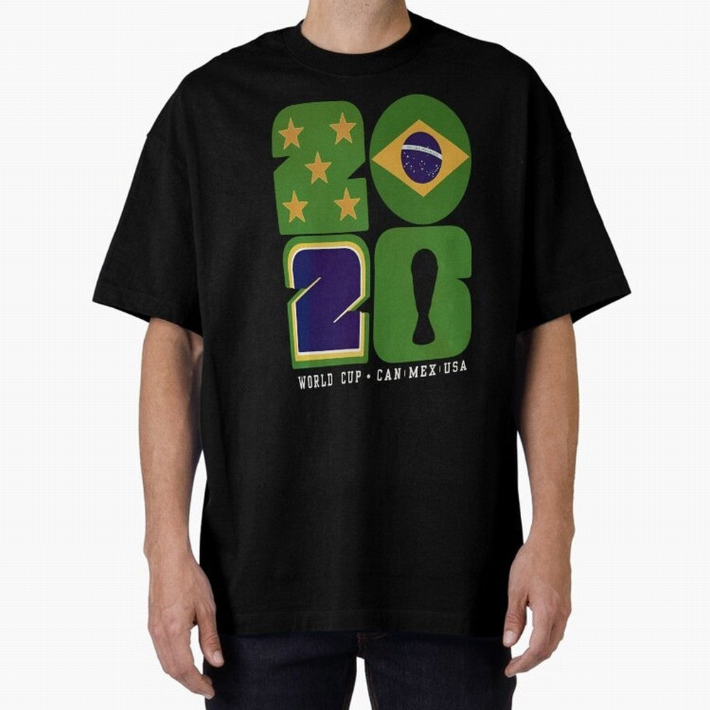Brazil Football World Cup 2026 - Can Mex Usa Typography Essential T-Shirt Create FIFA World Cup 2026 Group Stage for Fans of Messi, CR7 and Mbappe and England, Bringing Football Passion, Legendary Performances, Festival Vibes and Supporter