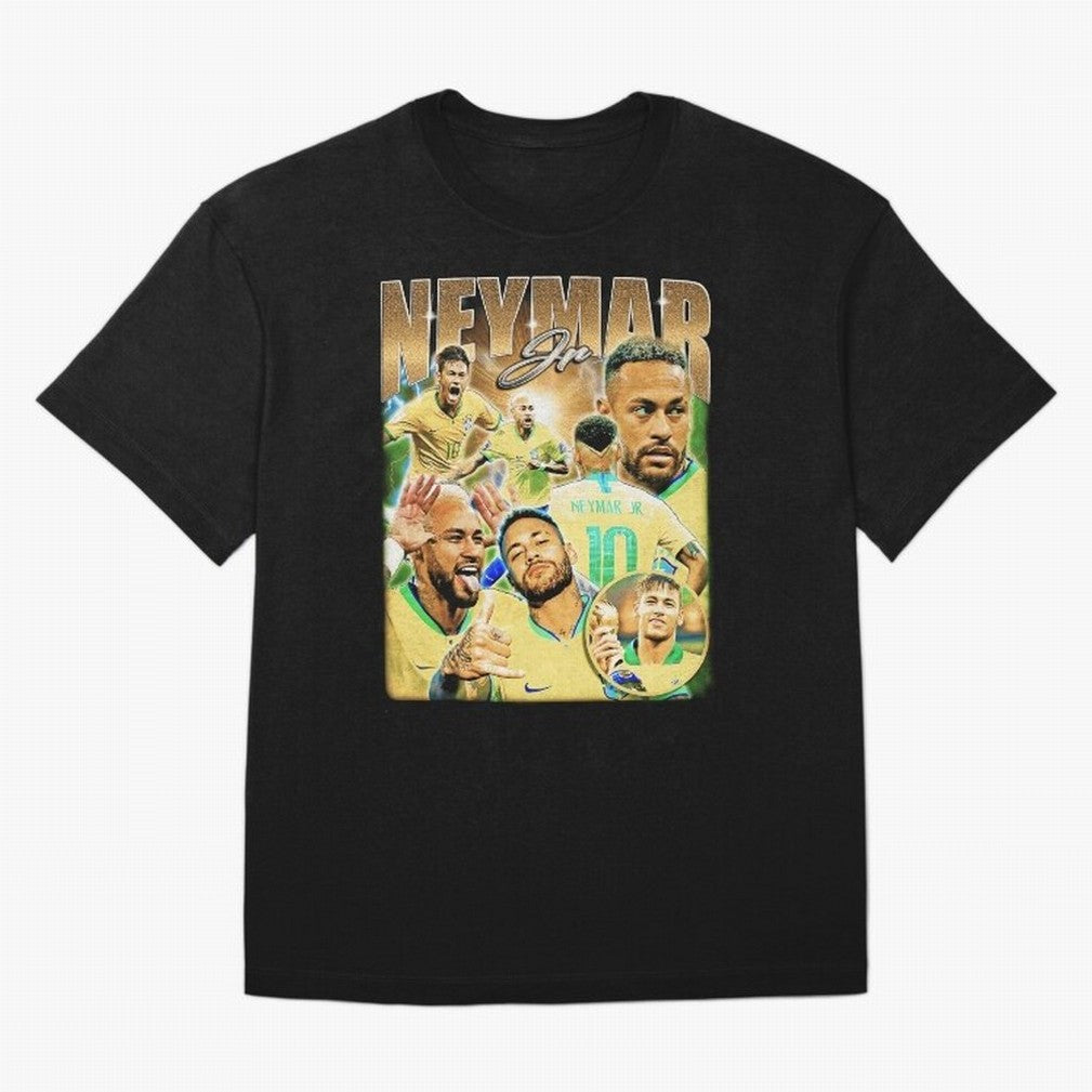 The Best Neymar 10 Vintage 90s Vintage Bootleg Style Oversized T-Shirt Honor Champions and Dreams in Match Day Hype around FIFA World Cup 2026 Group Stage, Cristiano Ronaldo, Argentina, Goal Celebration Energy, Supporter Heritage, Football Icons