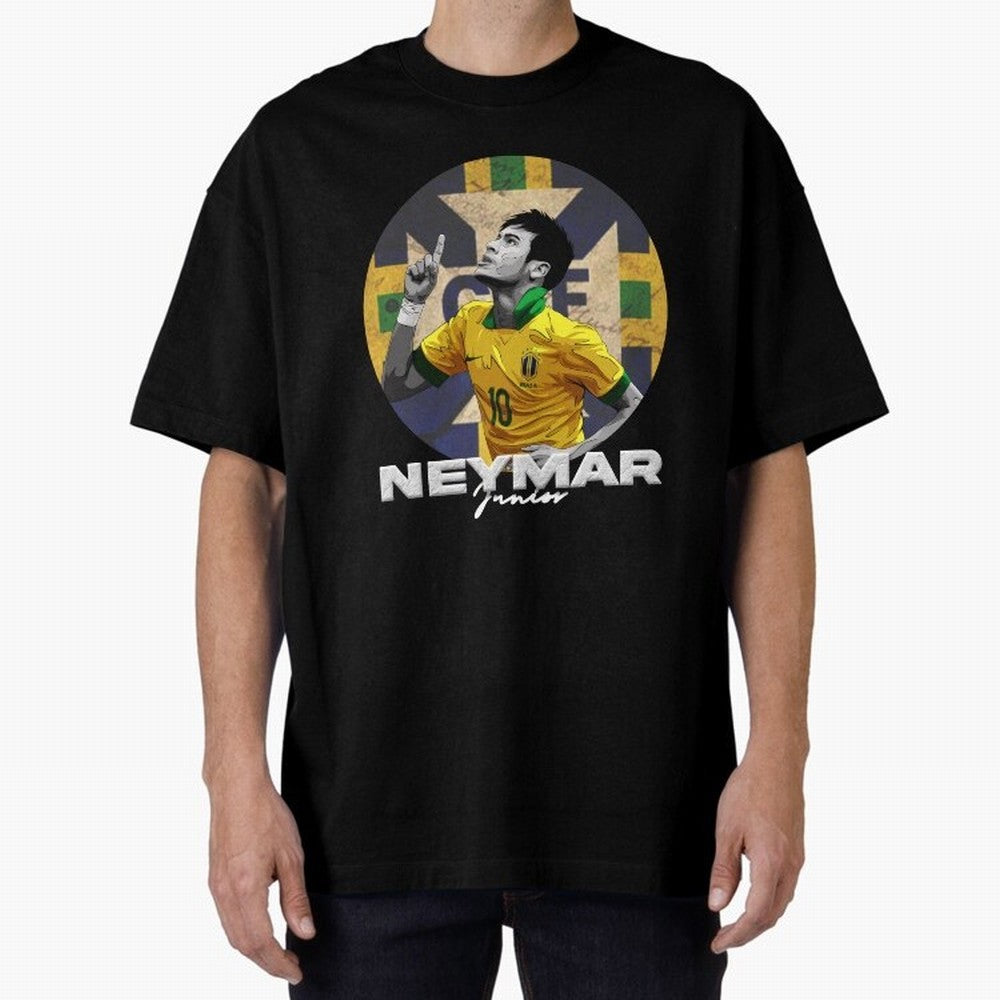 Neymar Junior Oversized T-Shirt Make Every Kick Count in Global Football Passion for FIFA World Cup 2026 Group Stage, Made for Messi and Cristiano Ronaldo, England, France and Netherlands, Fan Favorite Moments, National Team Passion, Big Match