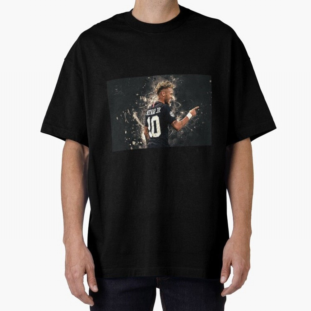 Neymar #111 Oversized T-Shirt Follow the Road to FIFA World Cup 2026 Group Stage Built around Cristiano Ronaldo, Brazil, Portugal and Argentina Energy, Champion Mindset, Group Stage Buzz, Knockout Tension and Passionate Fan Culture; Perfect for