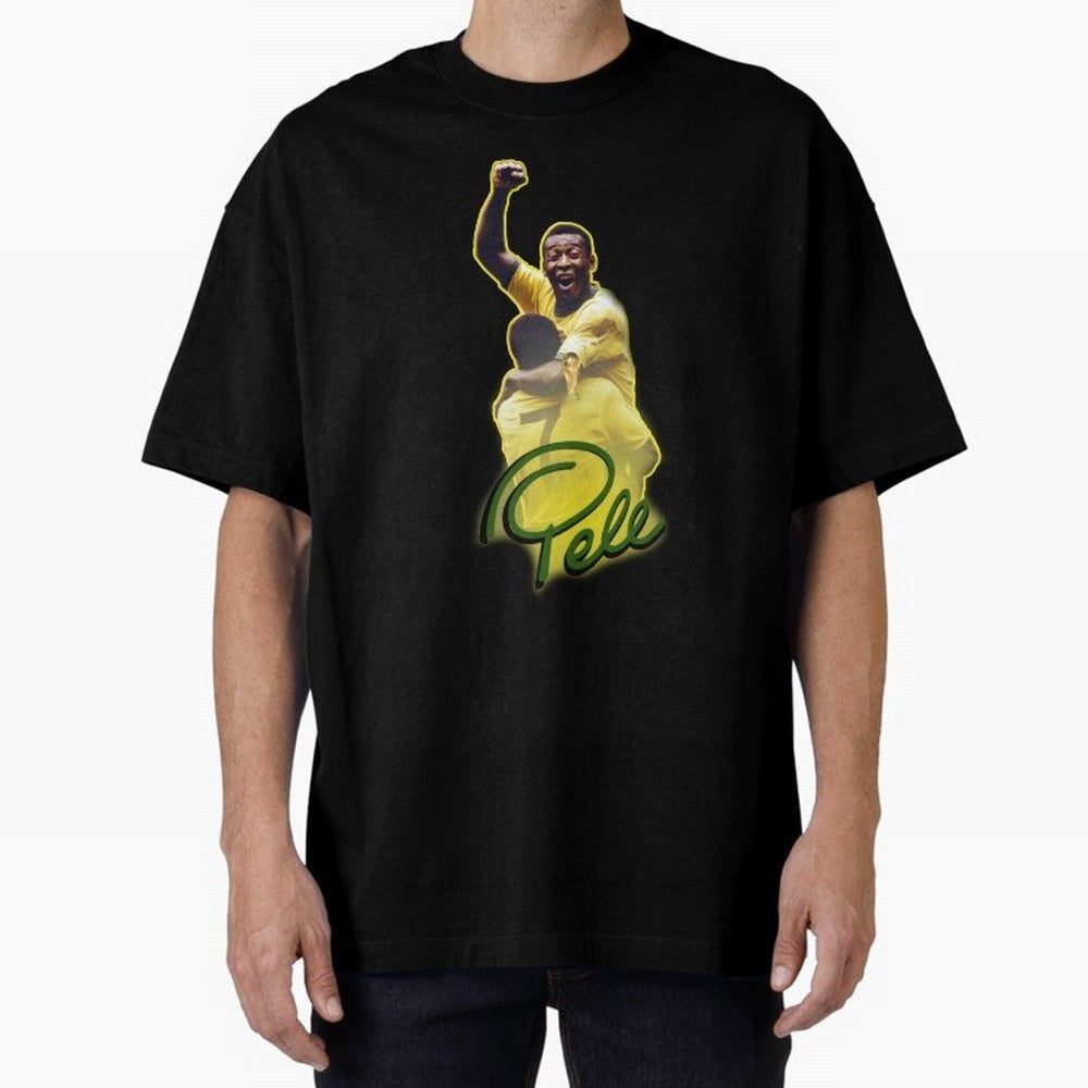 Pele World Cup Brazil Essential T-Shirt Relive Global Football Passion for FIFA World Cup 2026 USA Canada Mexico, Centered on Neymar, Haaland and Cristiano Ronaldo, Argentina, France and Brazil, Retro Football Energy, Iconic Rivalries, Trophy Chase