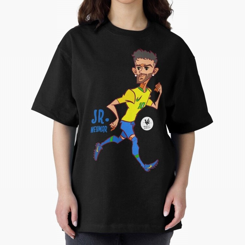 Neymar Oversized T-Shirt Relive Legendary Nights from Match Day Hype around FIFA World Cup 2026 Group Stage, Mbappe, Argentina, France and Brazil, Tournament Hype, Historic Matchups, Family Viewing Parties and Global Sports Pride; Ideal for Fans