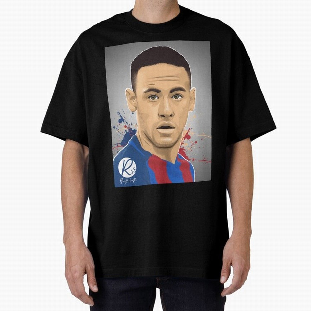 NEYMAR Oversized T-Shirt Show Love for Legendary Goals in FIFA World Cup 2026 Filled with Messi, Neymar and Mbappe, Spain Energy, Supporter Pride, Iconic Celebrations, Legendary Names and Global Match Day Energy; Created for Match Day Parties,