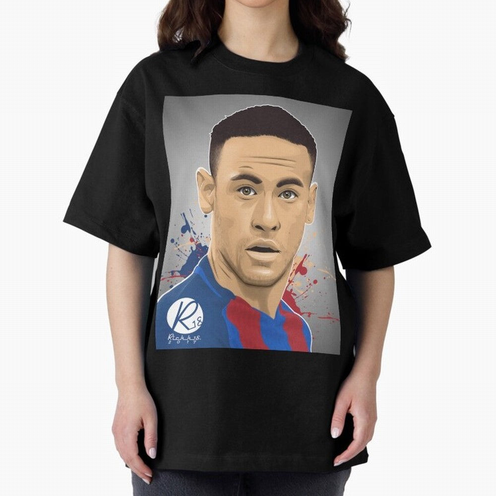 NEYMAR Oversized T-Shirt Show Love for Legendary Goals in FIFA World Cup 2026 Filled with Messi, Neymar and Mbappe, Spain Energy, Supporter Pride, Iconic Celebrations, Legendary Names and Global Match Day Energy; Created for Match Day Parties,