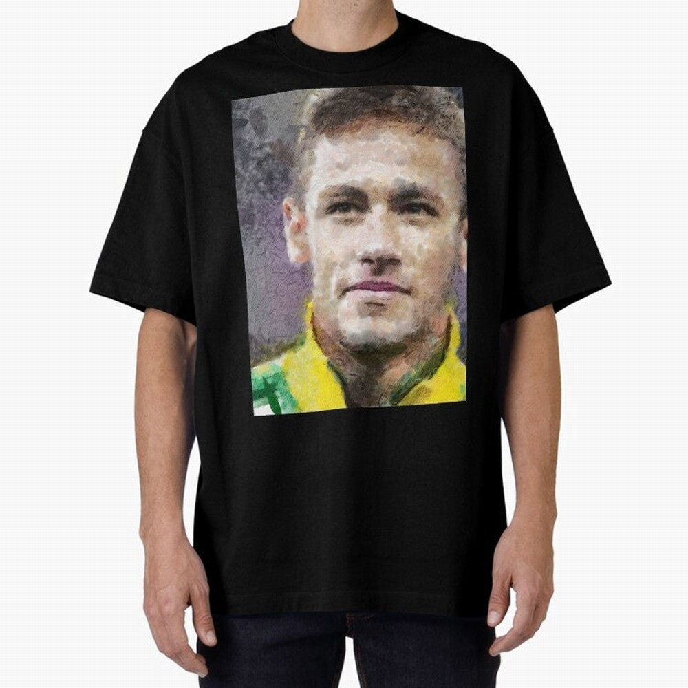 Neymar Oversized T-Shirt Create Global Football Passion for FIFA World Cup 2026 Group Stage, Celebrating Messi, Argentina, France and Brazil, Sports Nostalgia, International Competition, Famous Players and Unforgettable Victories; Ideal for