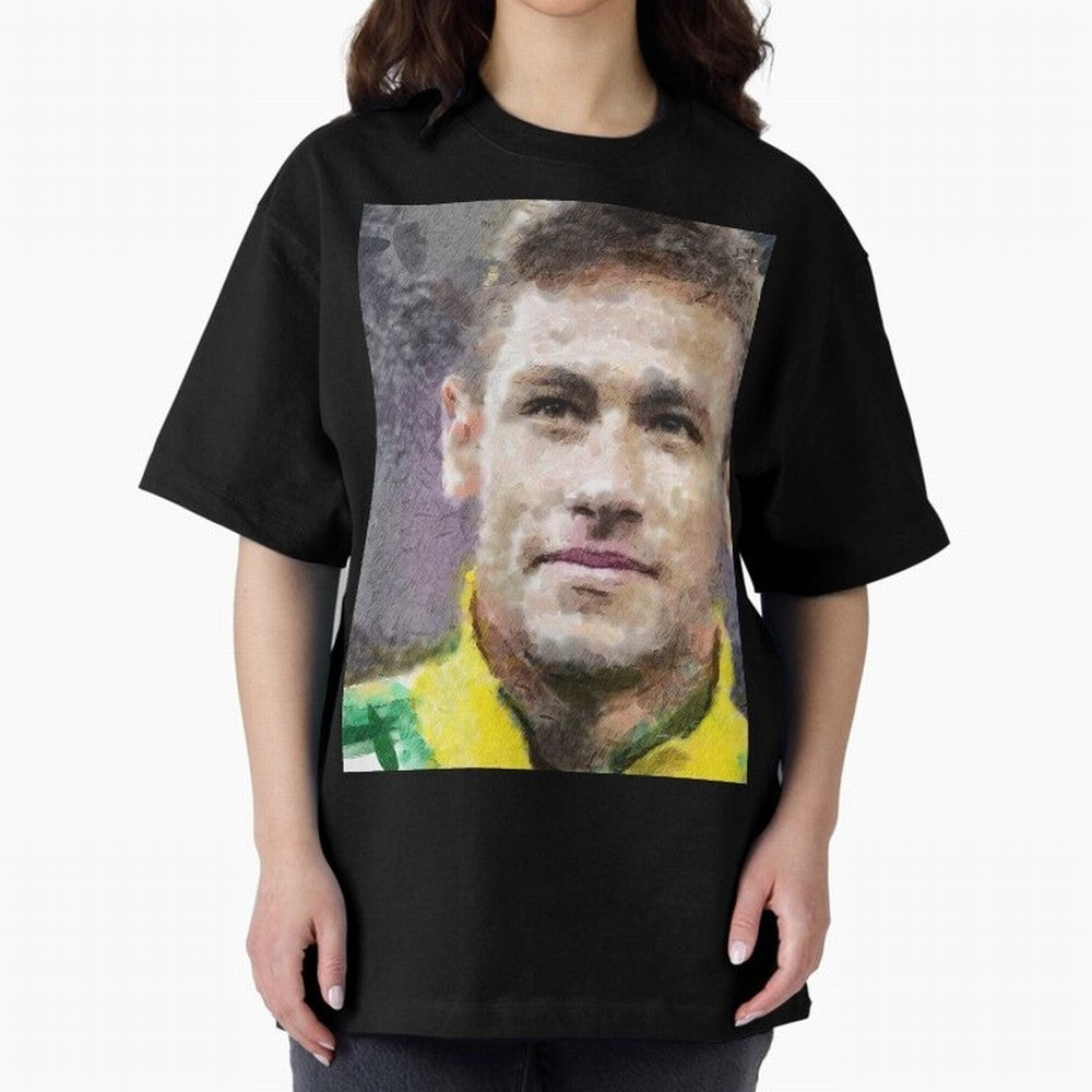 Neymar Oversized T-Shirt Create Global Football Passion for FIFA World Cup 2026 Group Stage, Celebrating Messi, Argentina, France and Brazil, Sports Nostalgia, International Competition, Famous Players and Unforgettable Victories; Ideal for