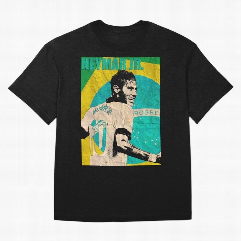 Neymar Oversized T-Shirt Celebrate Classic Football Spirit in Global Football Passion for FIFA World Cup 2026 USA Canada Mexico, Featuring Messi and Cristiano Ronaldo, England, France and Netherlands, Football Festival Excitement, Trophy Ambitions,