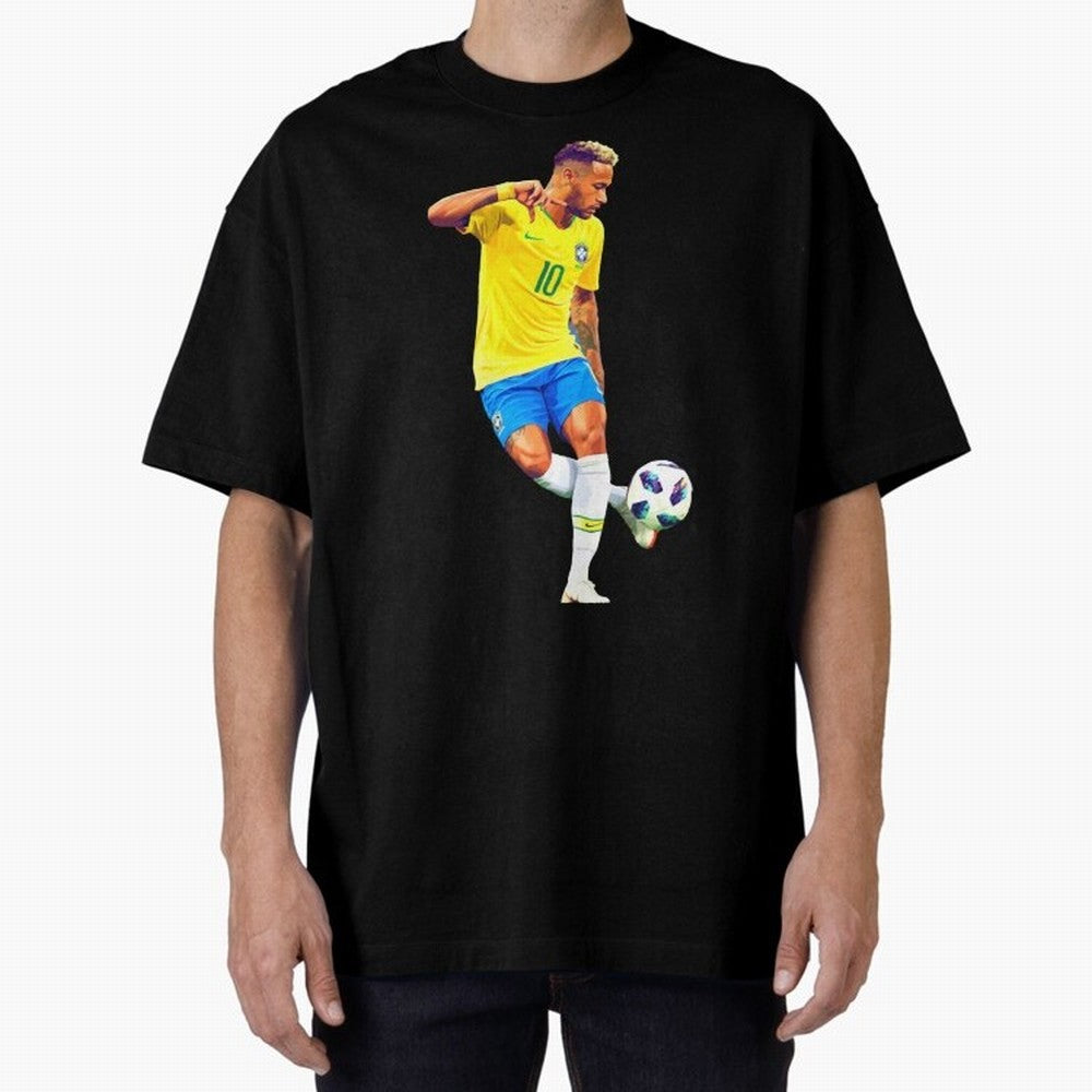 Neymar Oversized T-Shirt Feel the Heartbeat of FIFA World Cup 2026 USA Canada Mexico Featuring Messi, CR7 and Mbappe, Brazil, Portugal and Argentina Energy, Vintage Soccer Flavor, Modern Football Stars, National Flags and Final Night Emotion; Made