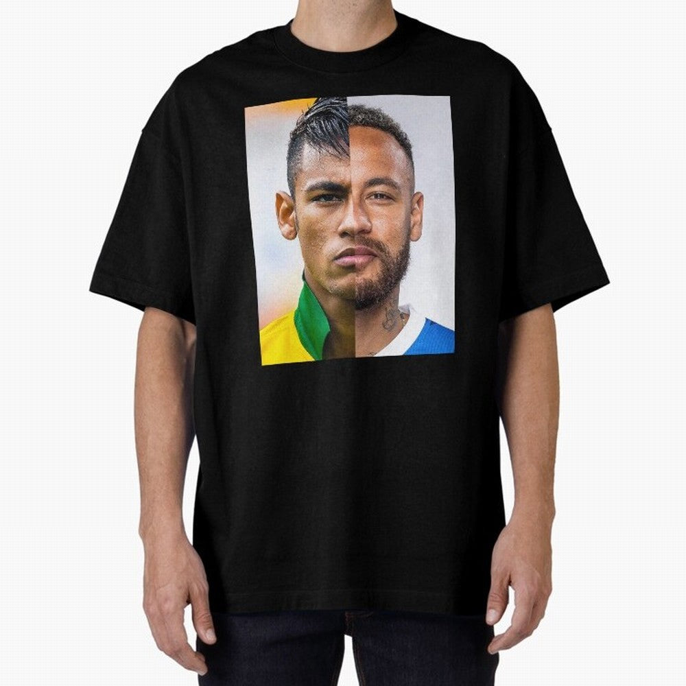 Neymar Oversized T-Shirt Honor Champions and Dreams in FIFA World Cup 2026 Group Stage for Fans of Messi, Neymar and Mbappe and England, Bringing Classic Soccer Heritage, Championship Pressure, Fan Loyalty and International Pride; Built for