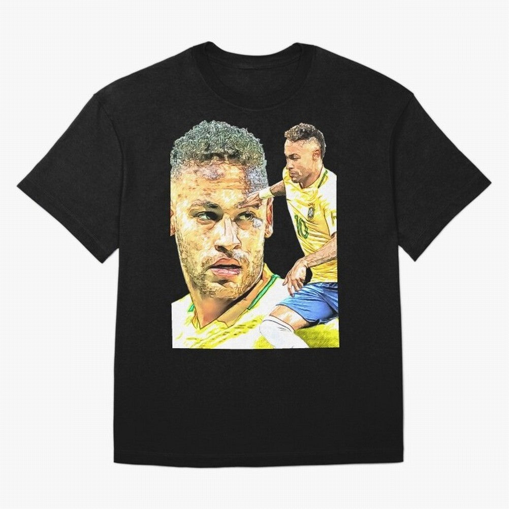 Neymar Futbol Oversized T-Shirt Represent Football Lovers during Global Football Passion for FIFA World Cup 2026 Group Stage, Filled with Haaland, England, Stadium Memories, Football Loyalty, International Chants and Championship Tradition; Perfect