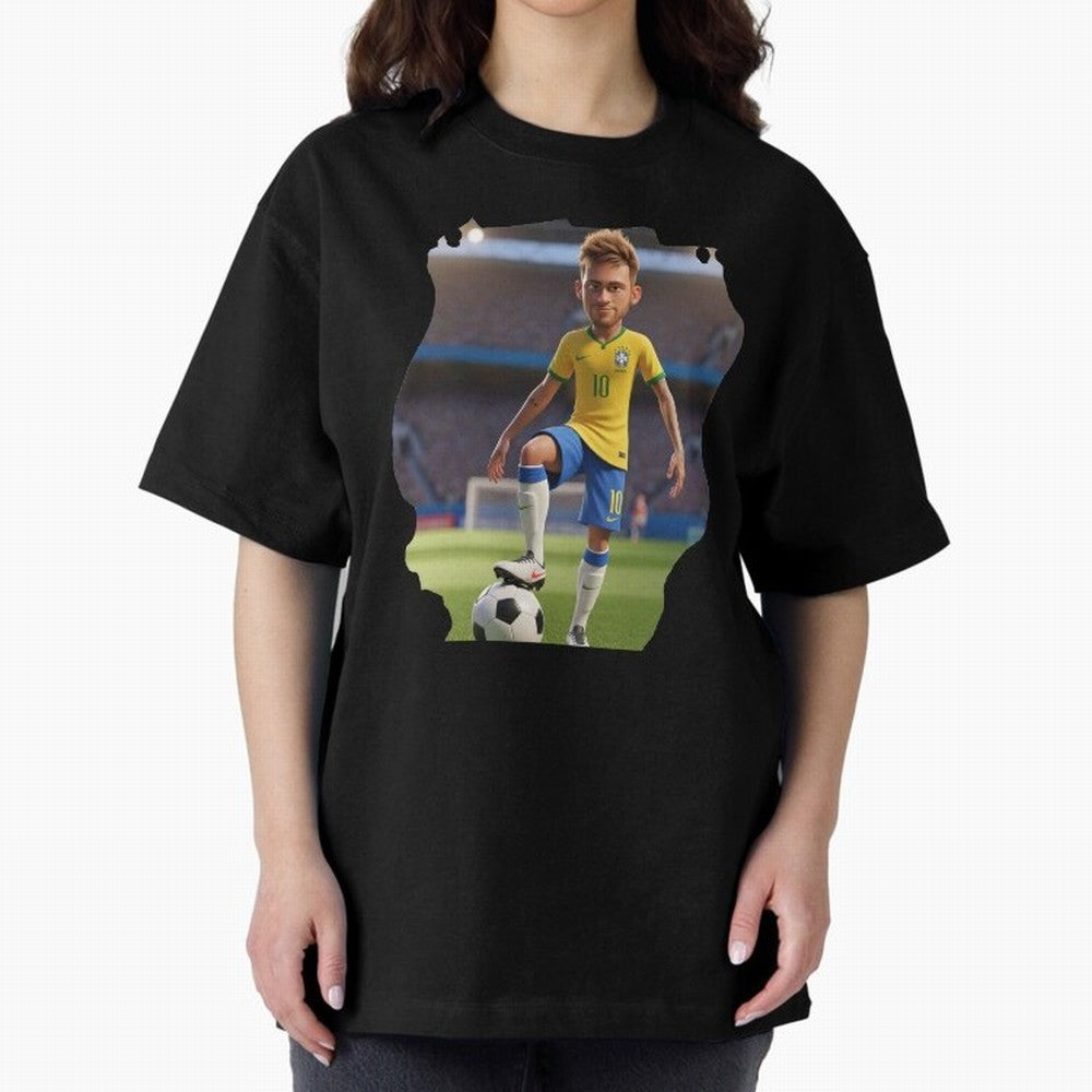 Football 3D Classic T-Shirt Celebrate Supporters United by FIFA World Cup 2026 for Fans of Neymar, Haaland and Cristiano Ronaldo and Argentina, Bringing Football History, Final Match Energy, Crowd Noise and Once in a Lifetime Moments; Ideal for