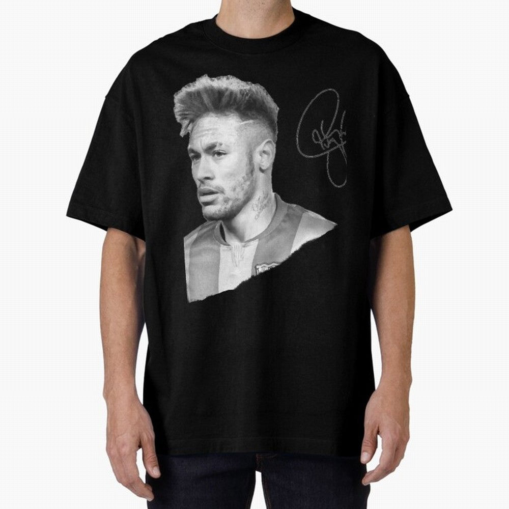 Neymar in black & white with signature Classic T-Shirt Make the Season About Global Football Passion for FIFA World Cup 2026 USA Canada Mexico, Built around Cristiano Ronaldo, France, Worldwide Fan Energy, Dramatic Goals, Stadium Lights and