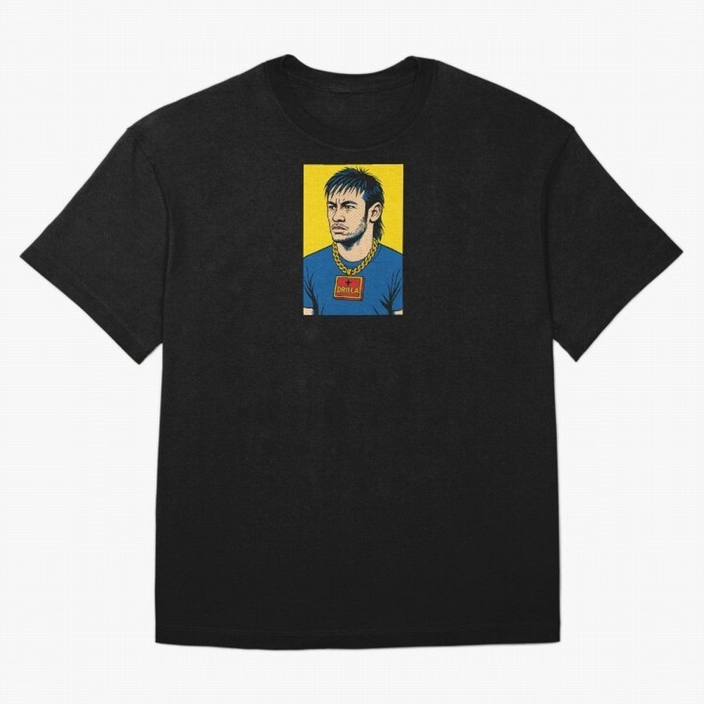 Drilla Clothing Neymar Popart Print T Shirt Oversized T-Shirt Show Fan Pride Across FIFA World Cup 2026 USA Canada Mexico Built around Cristiano Ronaldo, Spain Energy, Fan Favorite Moments, National Team Passion, Big Match Drama and Soccer History;
