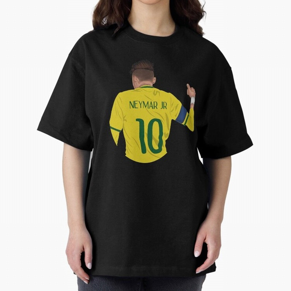 Neymar Junior Oversized T-Shirt Bring Global Tournament Vibes to Global Football Passion for FIFA World Cup 2026, Made for CR7, Brazil, Supporter Pride, Iconic Celebrations, Legendary Names and Global Match Day Energy; Ideal for Football Dads,