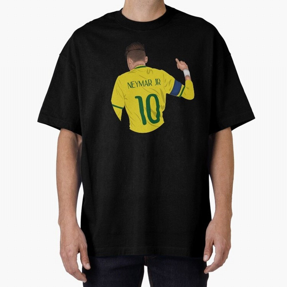 Neymar Junior Oversized T-Shirt Bring Global Tournament Vibes to Global Football Passion for FIFA World Cup 2026, Made for CR7, Brazil, Supporter Pride, Iconic Celebrations, Legendary Names and Global Match Day Energy; Ideal for Football Dads,