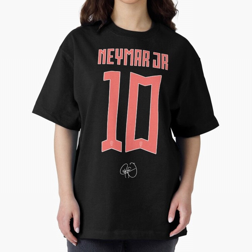 Neymar 10 Oversized T-Shirt Build FIFA World Cup 2026 USA Canada Mexico for Fans of Mbappe and Neymar and Portugal, Spain and Germany, Bringing Soccer Culture, Superstar Moments, National Team Dreams and Competitive Fire; Made for Die Hard