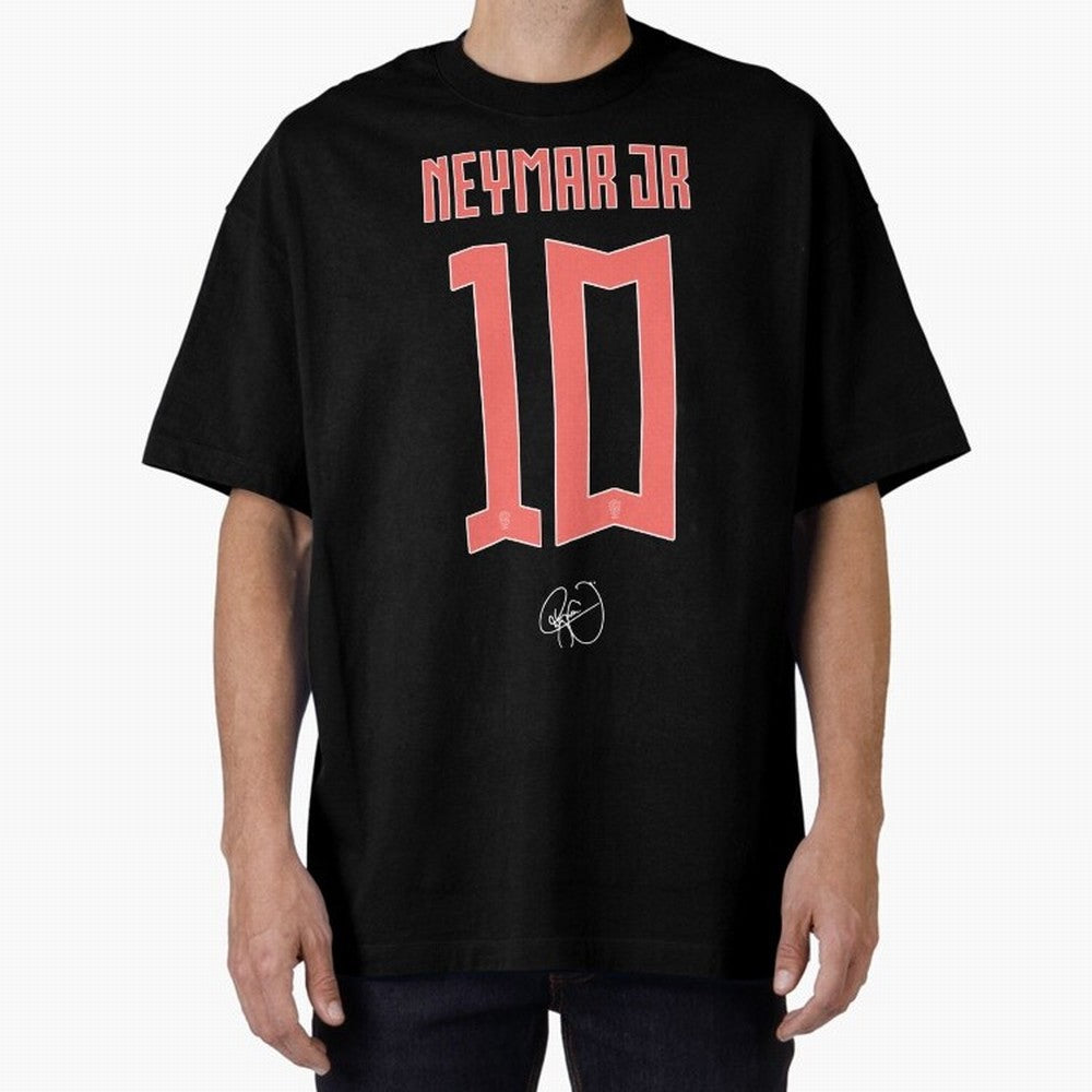 Neymar 10 Oversized T-Shirt Build FIFA World Cup 2026 USA Canada Mexico for Fans of Mbappe and Neymar and Portugal, Spain and Germany, Bringing Soccer Culture, Superstar Moments, National Team Dreams and Competitive Fire; Made for Die Hard