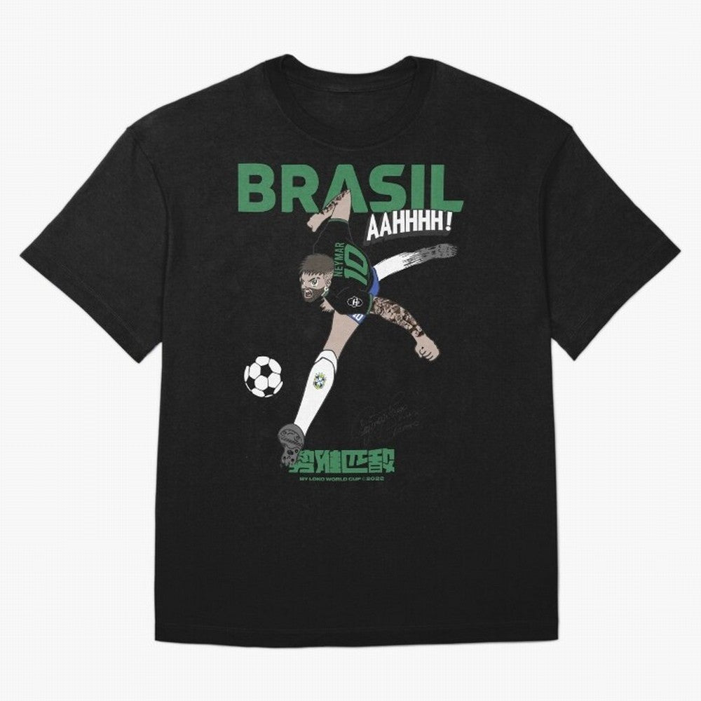 NEYMAR BRAZIL Oversized T-Shirt Fuel the Hype around FIFA World Cup 2026 USA Canada Mexico for Fans of Messi and Cristiano Ronaldo and Netherlands, Bringing Football Passion, Legendary Performances, Festival Vibes and Supporter Community; Ideal for