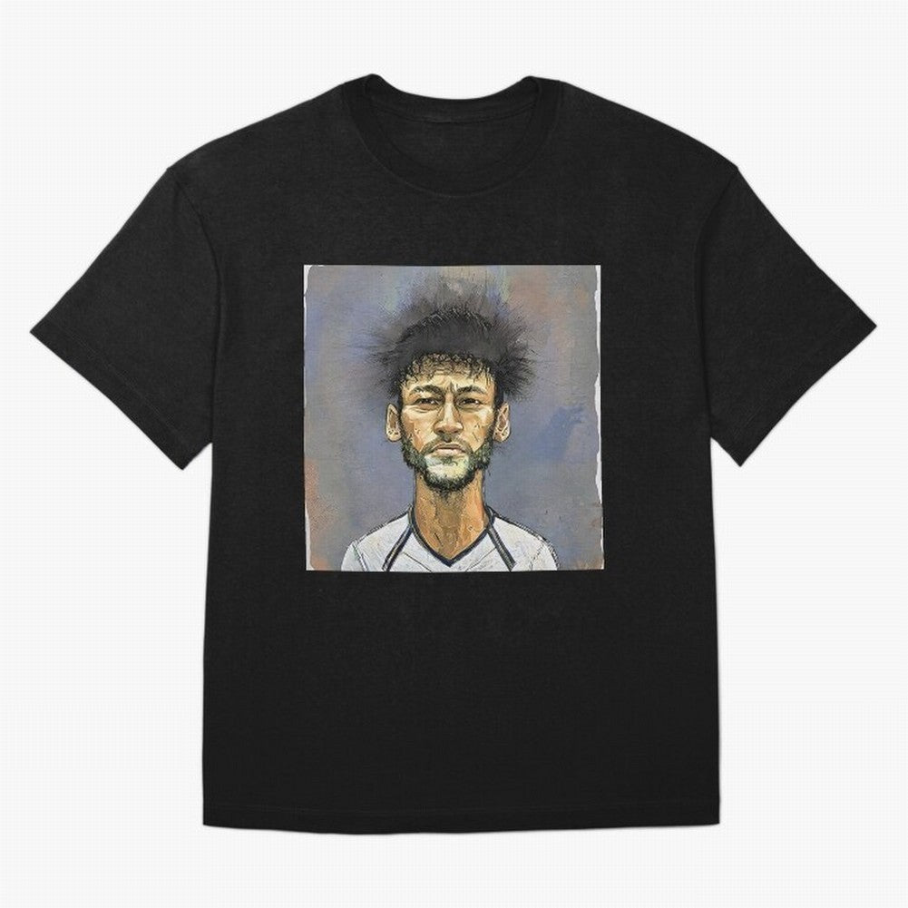 Portrait of neymar Oversized T-Shirt Remember Iconic Moments from the FIFA World Cup 2026 Group Stage Journey through Cristiano Ronaldo, Haaland and CR7 Highlights, Brazil Pride, Classic Soccer Heritage, Championship Pressure, Fan Loyalty and